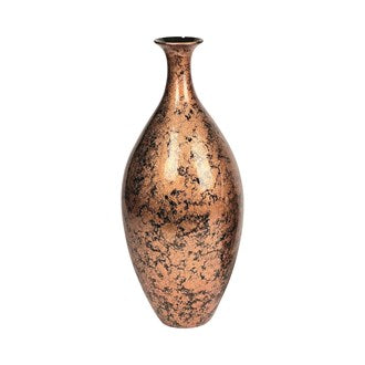 Copper Egg Shell Tall Narrow Neck Vase
