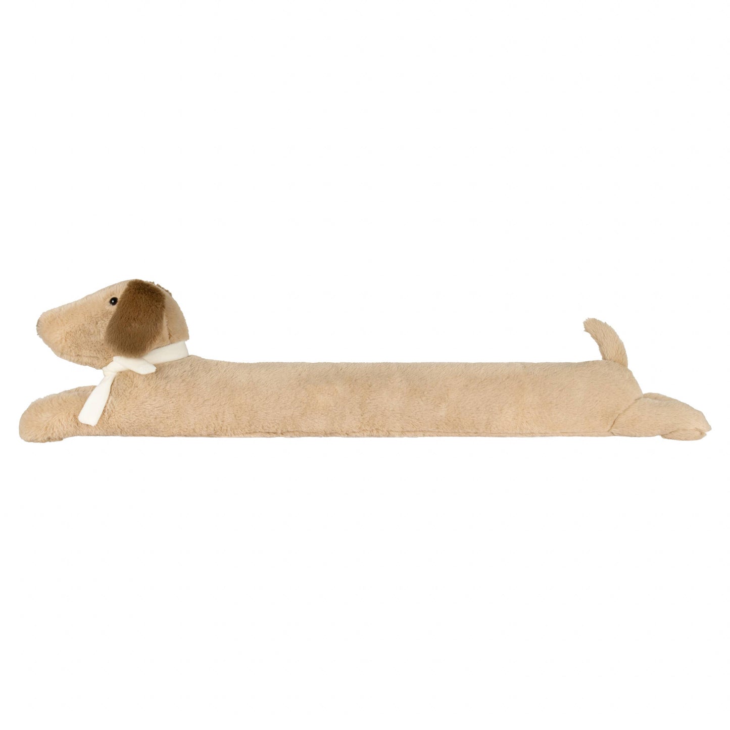 Samson Faux Fur Dog Draught Excluder Natural