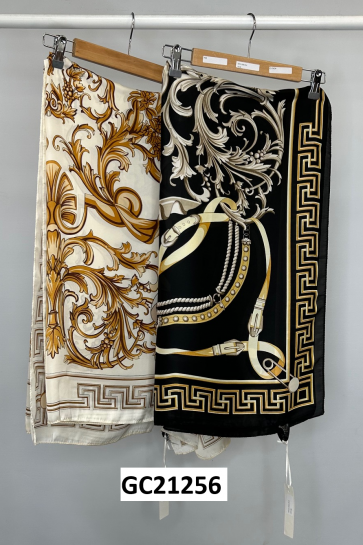 Square Satin Printed Scarf by The Nook