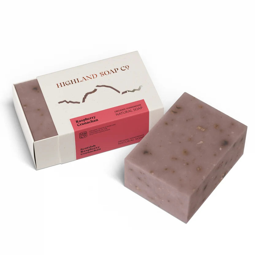 Scottish Raspberry Cranachan Natural Handmade Soap by The Highland Soap Co.