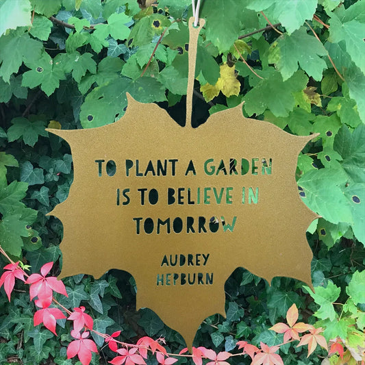 Metal Leaf Quote