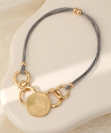 Multi Circle Short Necklace by The Nook