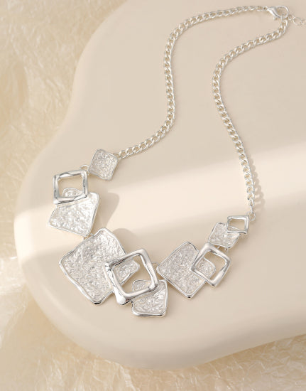 Multi Square Short Necklace by The Nook
