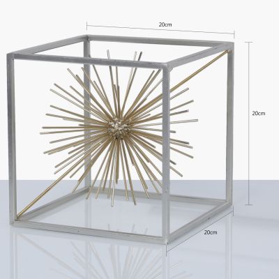 Medium Starburst Decoration with Gold Ball 20cm by CIMC