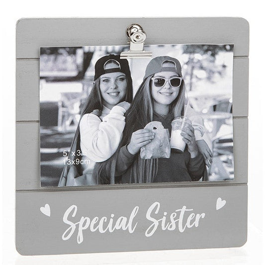 Special Sister Message Clip Frame by Joe Davies