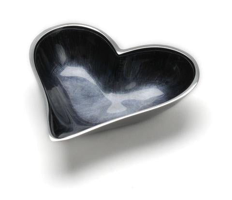 Brushed Black Heart Dish