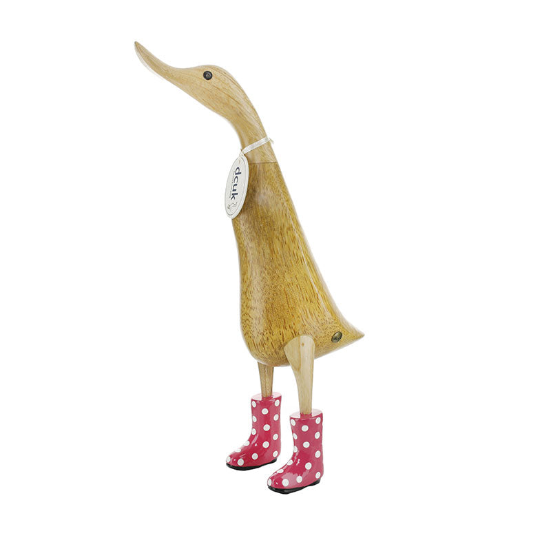 Natural Ducklet with Spotty Wellies by DCUK