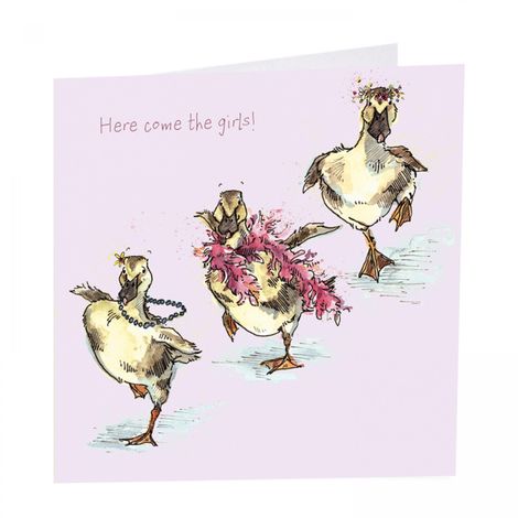 Here Come The Girls Card