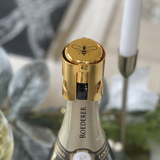Champagne/ Prosecco Stopper -  Gold Bee by The Just Slate Company