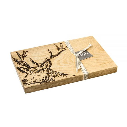 Oak Serving Board - Stag by Selbrae House