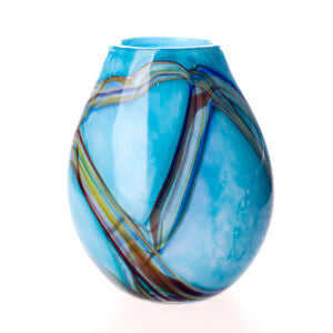 Small Oval Vase in Oceanic