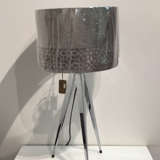 Chrome Tripod Table Lamp