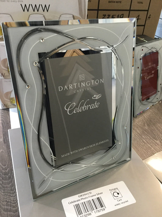 Celebrate Photo Frame with Silver Crystals by Dartington