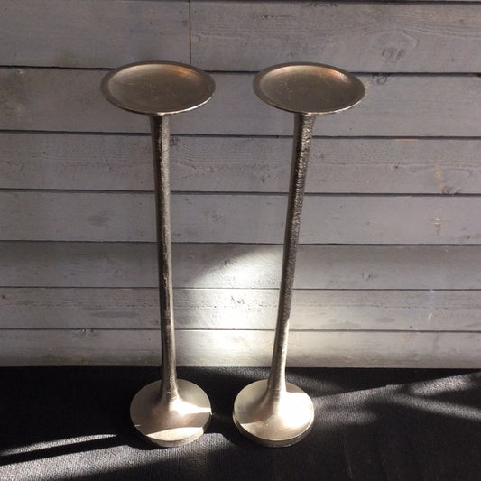 Set of 2 Tall Candle Sticks by Wilde Java