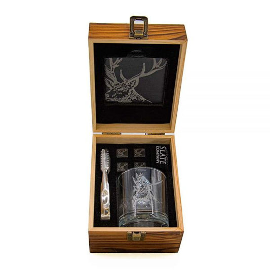 Drinks Set - Stag by The Just Slate Company