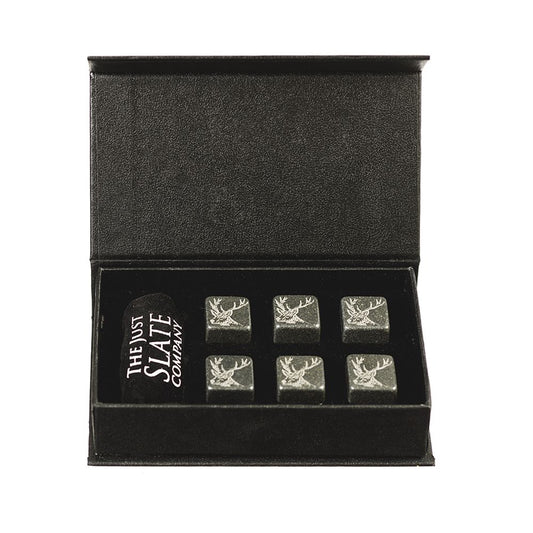 Whisky Stones (set of 6) -  Stag by The Just Slate Company