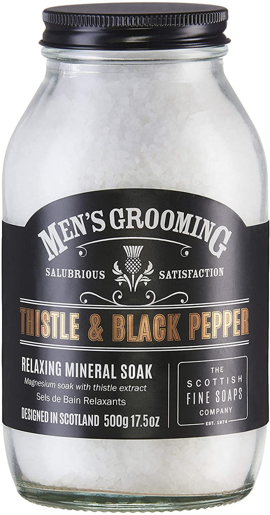 Thistle & Black Pepper Muscle Soak 500grm by The Scottish Fine Soaps Company