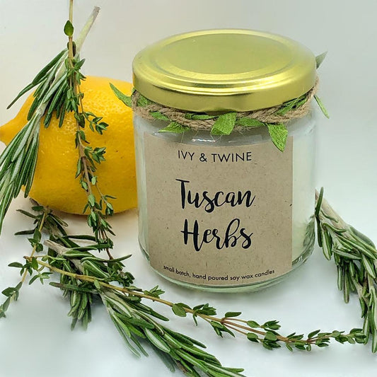 Ivy and Twine Tuscan Herbs Soy Candle Scotland